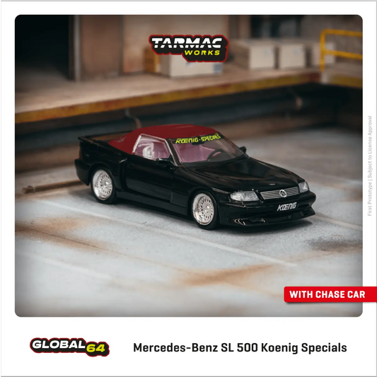 1:64 | Tarmac Works - Mercedes-Benz SL 500 Koenig Specials Black Tarmac Works