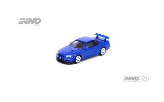 1:64 | INNO64 - Nissan Skyline GT-R (R34) V-Spec II Nur Bayside Blue INNO64