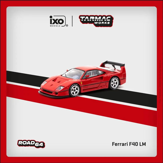 (Pre-Order) 1:64 | Tarmac Works -  Ferrari F40 LM Red Tarmac Works