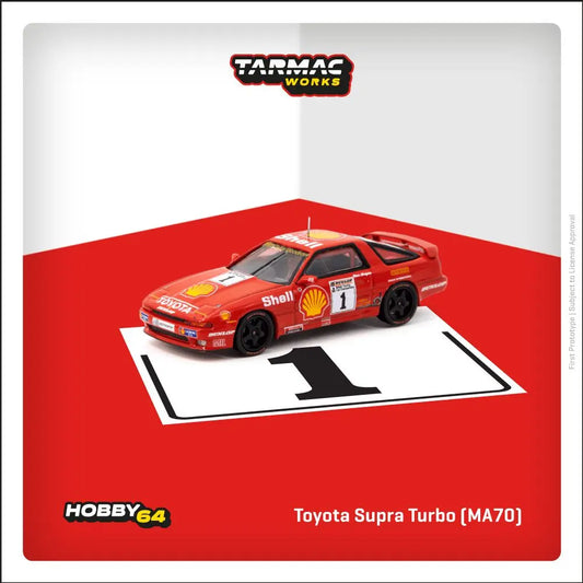 (Pre-Order) 1:64 | Tarmac Works - Toyota Supra Turbo (MA70) BTCC 1988 Chris Hodgetts Tarmac Works