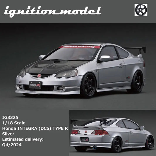 (Pre-Order) 1:18 | Ignition Model (IG) - Honda Integra (DC5) Type R Silver Ignition Model
