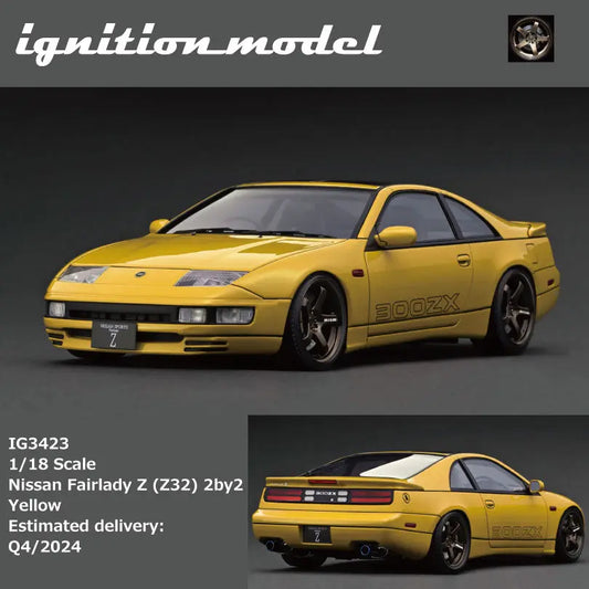 (Pre-Order) 1:18 | Ignition Model (IG) - Nissan Fairlady Z (Z32) 2by2 Yellow Ignition Model