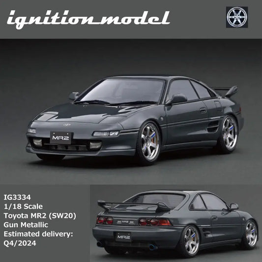 (Pre-Order) 1:18 | Ignition Model (IG) - Toyota MR2 (SW20) Gun Metallic Ignition Model