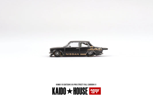 (Pre-Order) 1:64 | Kaido House X Mini GT - Datsun 510 Pro Street Full Carbon V1 - Kanjo Street