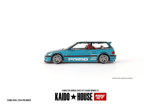 (Pre-Order) 1:64 | Kaido House X Mini GT - Honda Civic (EF) Kaido Works V1 - Kanjo Street