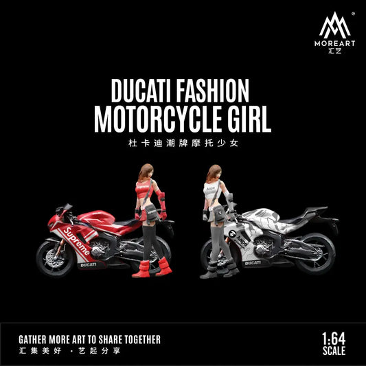 (Pre-Order) 1:64 | MoreArt - Ducati Bike Supreme & Aape with Figure MoreArt