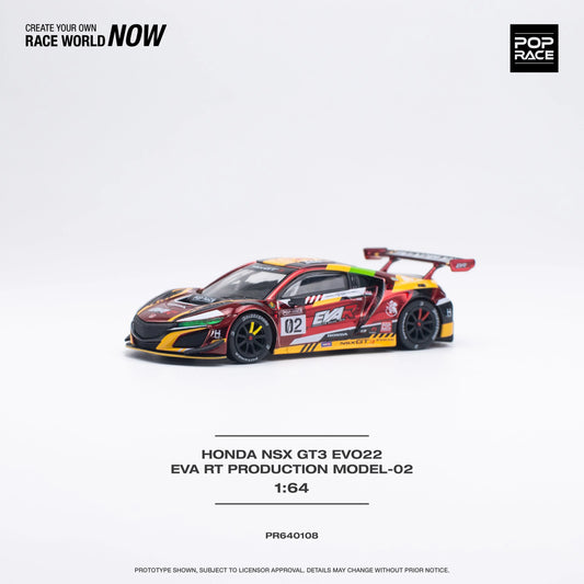 (Pre-Order) 1:64 | Pop Race - Honda NSX GT3 Evo22 - EVA RT Production Model-02 Pop Race