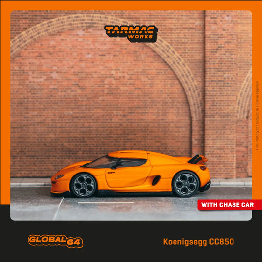 (Pre-Order) 1:64 | Tarmac Works - Koenigsegg CC850 Orange - Kanjo Street