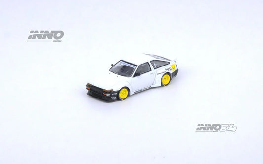 1:64 | INNO64 - Toyota Corolla Trueno AE86 "Pandem/Rocket Bunny" White INNO64