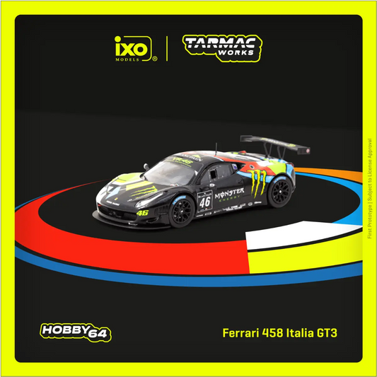 1:64 | Tarmac Works - Ferrari 458 Italia GT3 Blancpain Endurance Series 2012 – MONZA (V. Rossi / A. Salucci / A.Ceccato) Tarmac Works