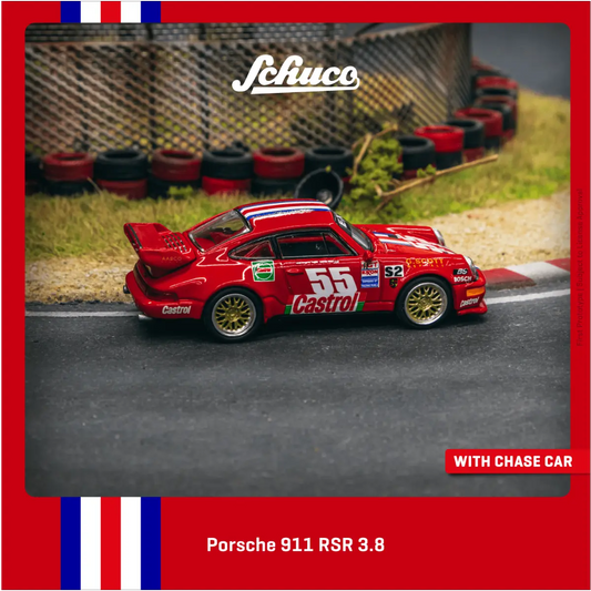 1:64 | Tarmac Works - Porsche 911 RSR 3.8 Red Tarmac Works
